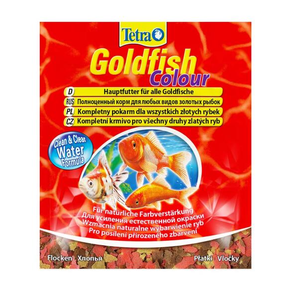 12гр Корм TETRA Goldfish Colour Хлопья для усиления естественного окраса золотых рыбок