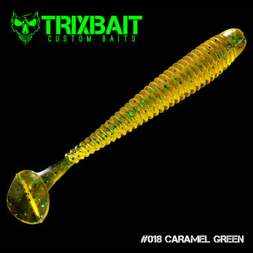 Резина Trix Swing Shad 4 #018 caramel green