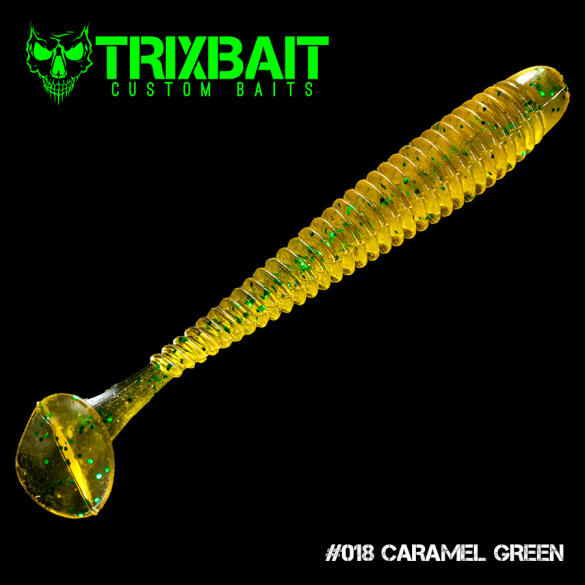 Резина Trix Swing Shad 4 #018 caramel green