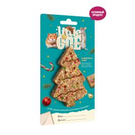 45гр Лакомство Little One Новогодняя елочка из вкусных воздушных зерен для хомяков, крыс, мышей и песчанок