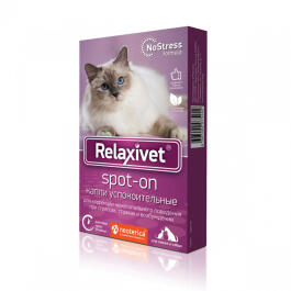 Капли на холку Relaxivet Spot-on Neoterica успокоительные для кошек и собак, 1шт