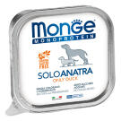 150гр Влажный корм Monge Dog Monoprotein SOLO Duck монопротеиновый паштет для собак из Утки