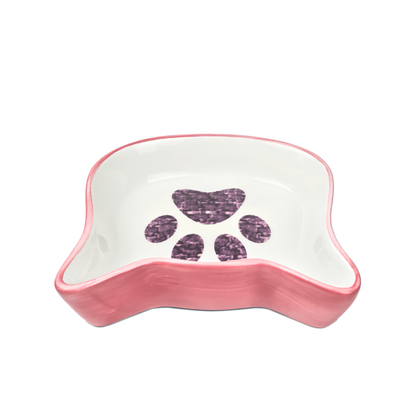 Миска Red Bow керамическая в виде мордочки (13,6*13,5*3 cм)