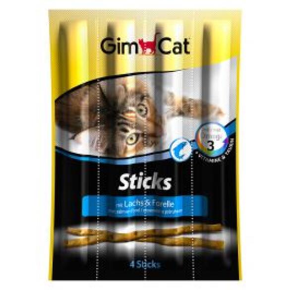Лакомство GimCat палочки для кошек Форель, Лосось 4шт
