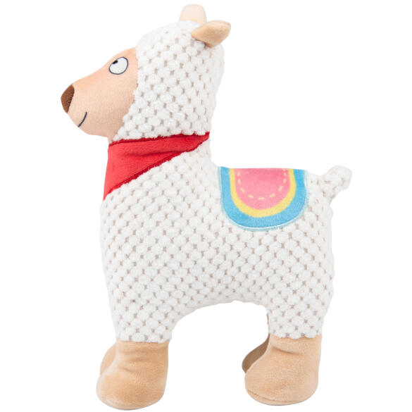Игрушка Mr.Kranch для собак "Лама" с пищалкой 20см, Белая