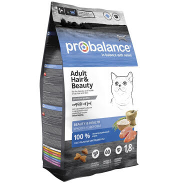 1,8кг Корм ProBalance HEAR&BEAUTY Красивая шерсть и здоровая кожа