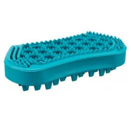 Массажная щетка TRIXIE натуральная резина, 6*12см, крупная щетина