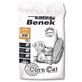 Наполнитель комкующийся S Benek Corn Cat Кукурузный, 35л