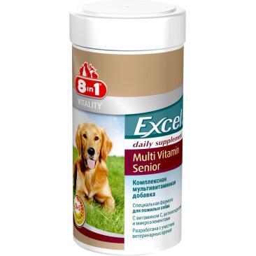 Excel Multi Senior 8in1 комплексная мультивитаминная добавка для пожилых собак, 70таб