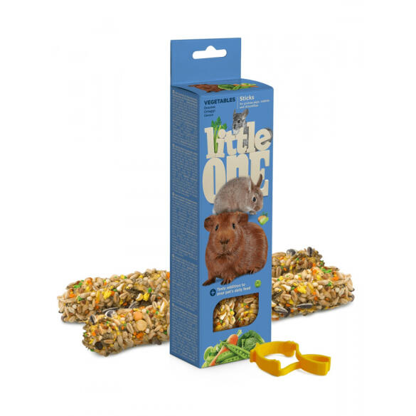 2*60гр Лакомства Палочки Little One Sticks Vegetables для Морских Свинок, Кроликов и Шиншилл с овощами