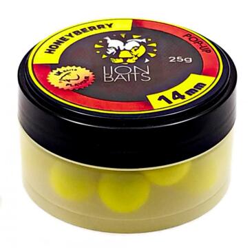 Бойлы плавающие Lion Baits Pop-Up 14мм, Honey Berry, 25гр