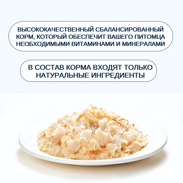 95гр Консерва WANPY для кошек из курицы с треской