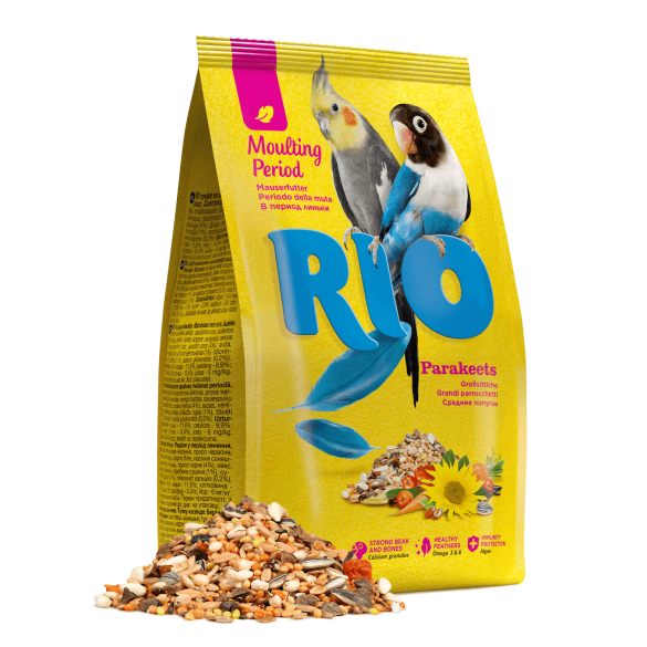 500гр Корм RIO Parakeets для средних попугаев в период линьки