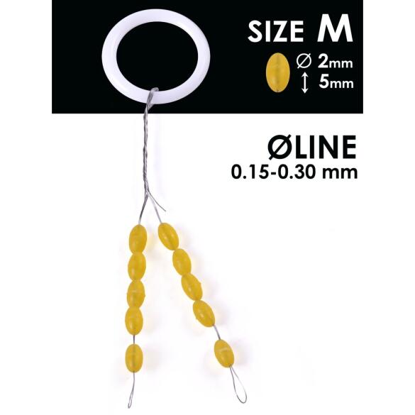 Стопоры резиновые Salmo RUBBER BARREL STOPS р.002M 10шт