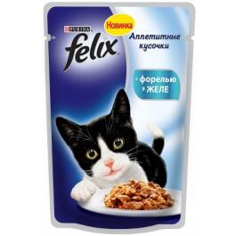 75гр Корм для кошек FELIX с Форелью в желе