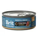100гр Консервы Brit Premium by Nature для щенков всех пород с телятиной и морковью