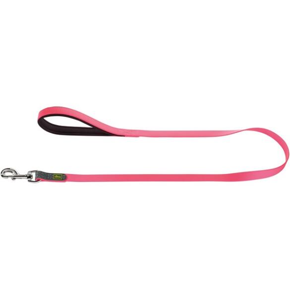 Поводок HUNTER Leash Convenience 20/120мм, Неоновый розовый