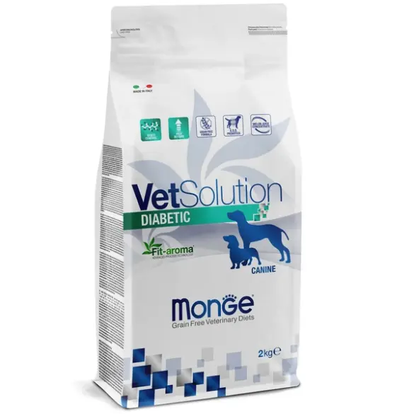 2кг Корм Monge VetSolution Dog Diabetic Ветеринарная диета для собак с сахарным диабетом