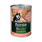 400гр Консервы Monge Dog BWild Grain Free Adult Salmon/Pumpkin&Zucchini для взрослых собак с Лососем, тыквой и цукини