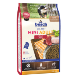 3кг Корм Bosch Adult Mini Lamb&Rice для собак маленьких пород с Ягненком и Рисом