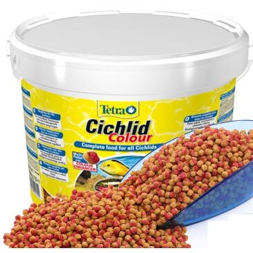 Корм в развес TETRA Cichlid Colour гранулы для всех видов цихлид и других крупных рыб, 1кг