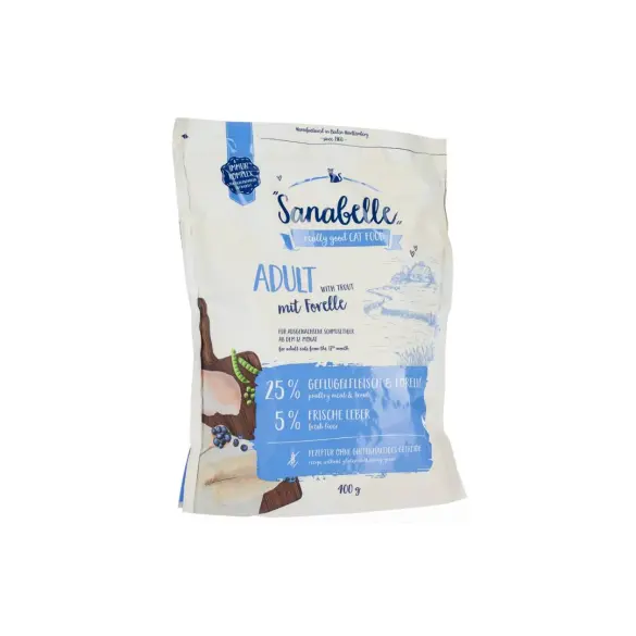 0,4кг Корм Bosch Sanabelle Adult with Trout для взрослых кошек с Форелью