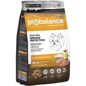 2кг Корм ProBalance Immuno Adult Mini для собак миниатюрных пород