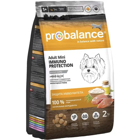 2кг Корм ProBalance Immuno Adult Mini для собак миниатюрных пород