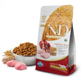 1,5кг Корм Farmina N&D Ancestral Grain Cat Chicken & Pomegranate Neutered Adult низкозерновой для стерилизованных кошек с Курицей и гранатом