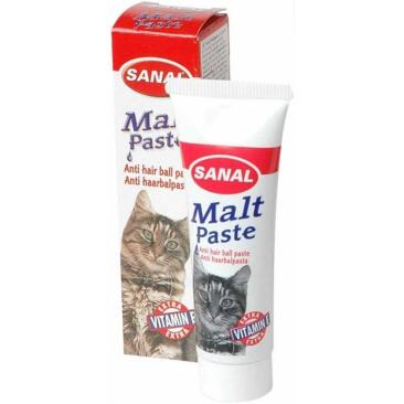 15мл Паста SANAL Malte Paste для выведения шерсти из желудка кошек