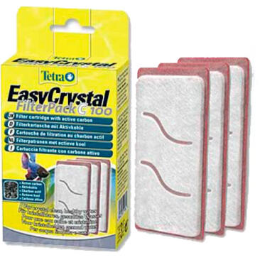 Сменный картридж фильтрующий Tetra Easy Crystal FilterPack C100 для аквариума Tetra Cascade Globe 3шт