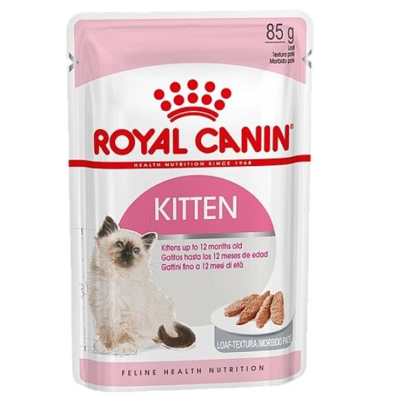 85гр Влажный корм ROYAL CANIN Kitten Loaf для котят с 4 до 12 месяцев, паштет (пауч)