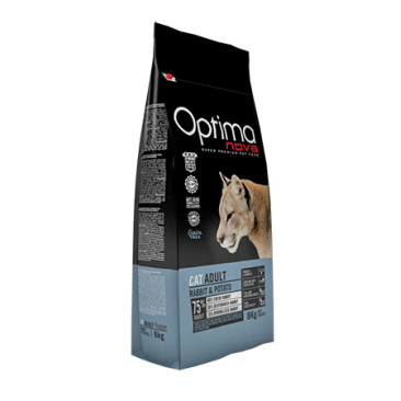 2кг Корм Optima Nova Cat Adult для взрослых кошек, Кролик с картофелем