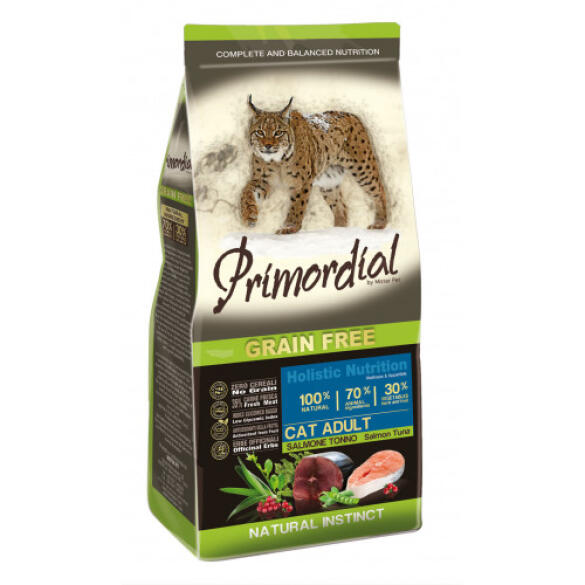 Корм в развес Primordial Cat Adult Salmon&Tuna для взрослых кошек с лососем и тунцом, 1кг