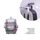 Переноска ZooExpress "Турне" S для животных с прозрачной пластиковой дверцей, 42*29*29,5см, фиолетовая