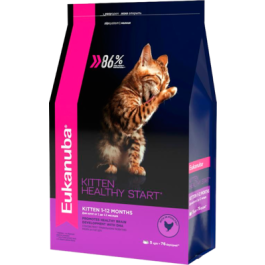 0,4кг Корм Eukanuba CAT Kitten  для котят, беременных и кормящих кошек с Курицей