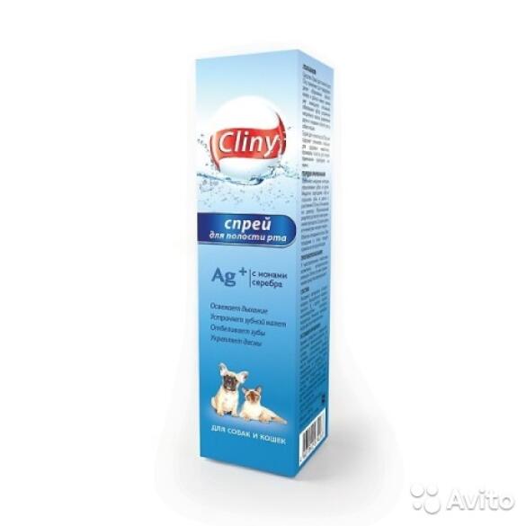 Спрей Cliny для полости рта для собак и кошек 100мл