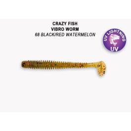 Резина Crazy Fish Vibro Worm 2'' №68, Кальмар, 8шт