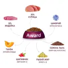 12кг Корм Award для щенков от 1 месяца крупных пород с Курицей и Индейкой с добавлением тыквы и шиповника