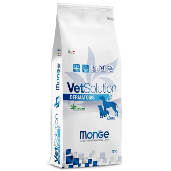 12кг Корм Monge VetSolution Dog Dermatosis Ветеринарная диета для собак с заболеваниями кожи