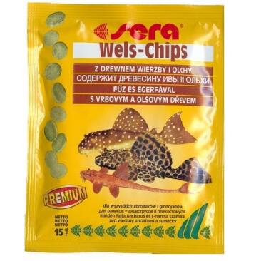 15гр Корм SERA Wels Chips Чипсы для сомов