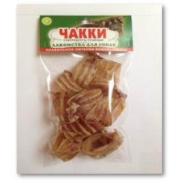 Лакомство Чакки Трахея говяжья (резаная) для собак, 100г