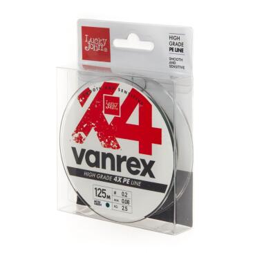 Плетенка Lucky John VANREX BBS x4 125м 0,28мм