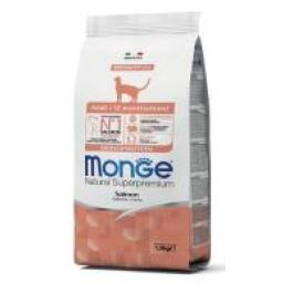 1,5кг Корм Monge Cat Monoprotein Adult Salmon Монопротеиновый для взрослых кошек с Лососем