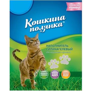 Наполнитель силикагелевый Кошкина полянка 3,8л