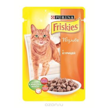 85гр Корм для кошек FRISKIES  с Курицей в подливе