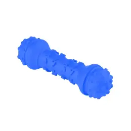 Игрушка Mr.Kranch для собак Гантель дентальная синяя с ароматом курицы, 18см