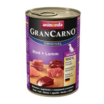 400гр Консервы Animonda Gran Carno Adult для взрослых собак, кусочки с говядиной и ягнёнком