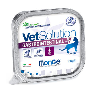 100гр Влажный корм Monge VetSolution Cat Gastrointestinal Вет. диета для кошек c заболеваниями ЖКТ