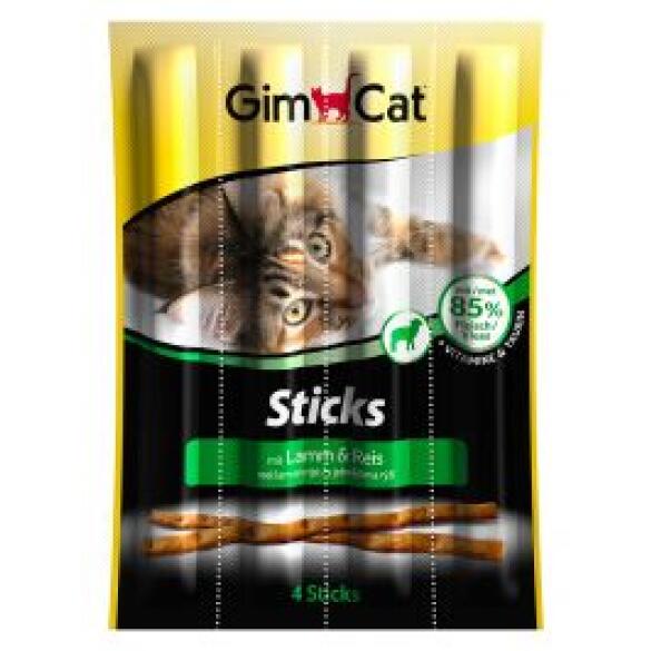 4шт Лакомство GimCat палочки для кошек, Ягненок, Птица